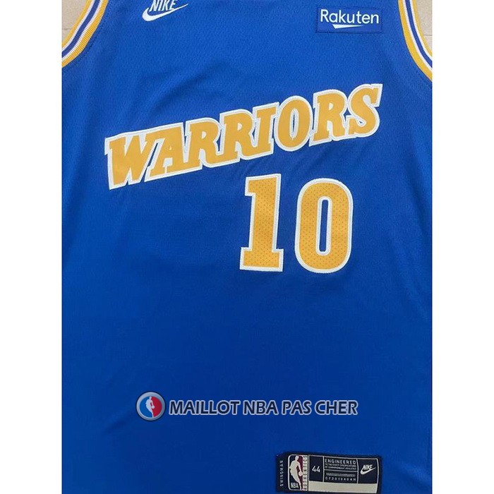 Maillot Golden State Warriors Tim Hardaway NO 10 Classic 2022-23 Bleu